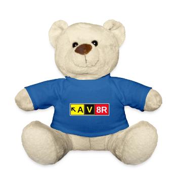 Aviator AV8R Sign Pilot Air Crew Private Pilot PPL - Nounours - bleu roi - Devant