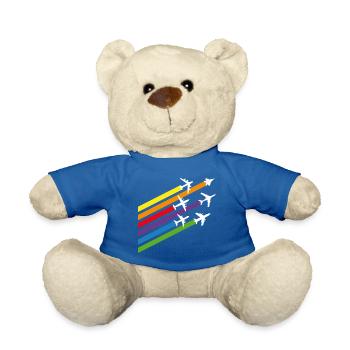 Flugzeuge - Teddy - Königsblau - Vorne