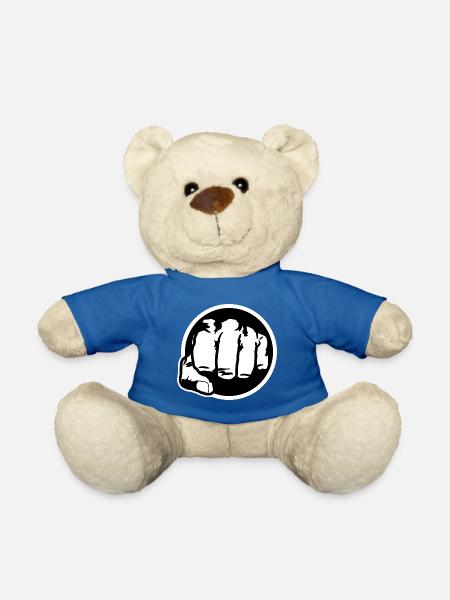 Faust Schwarz und Weiß - Teddy - Königsblau