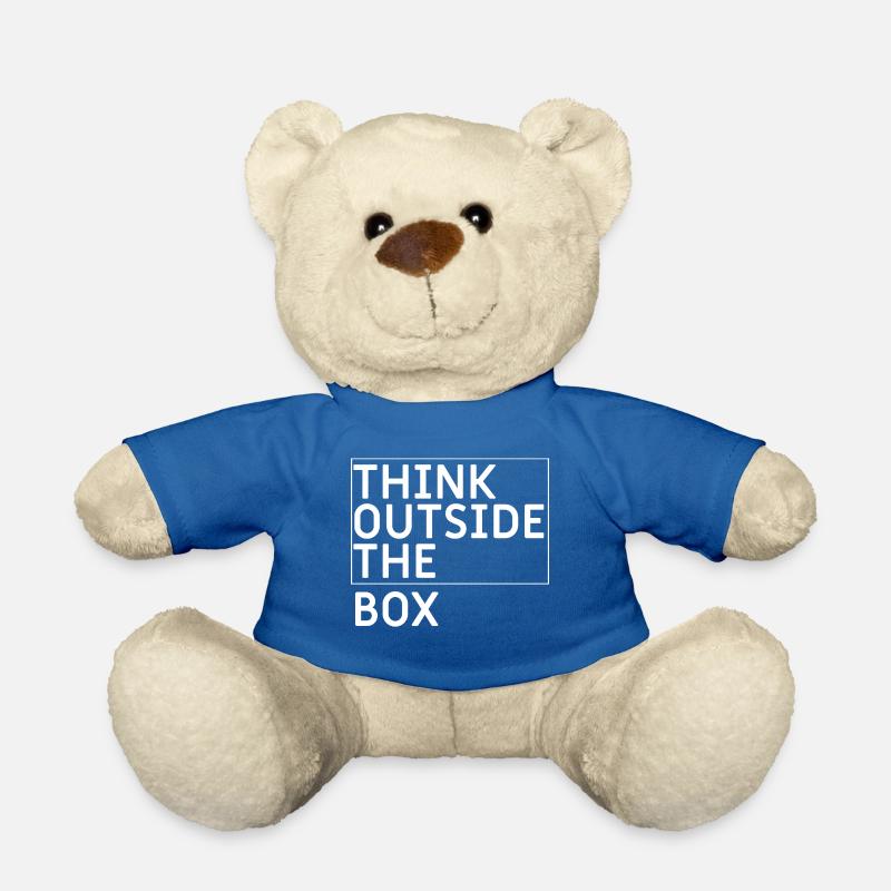 Think outside the box - Nounours - bleu roi