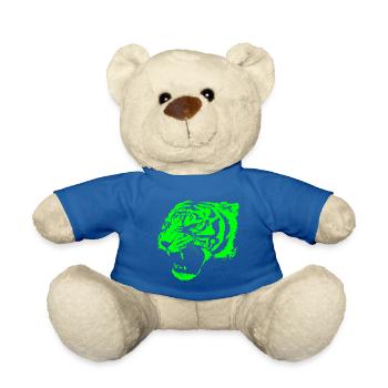 tiger - Teddy Bear - royal blue - Front