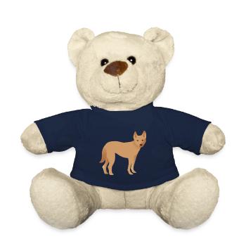 Einzelner Dingo-Hund, der glücklich schaut - Teddy - French Navy - Vorne