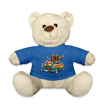 Sommerliche Rastafari Reise Gross - Teddy - Königsblau - Vorne