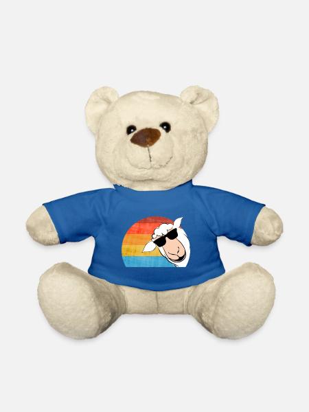 Schaf mit Sonnenbrille - Teddy - Königsblau