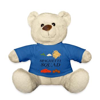 Spaghetti Squad Noodles Pasta Fan Funny Quote - Teddy Bear - royal blue - Front
