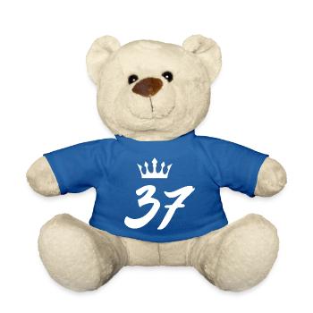 37 Couronne numérique - Nounours - bleu roi - Devant