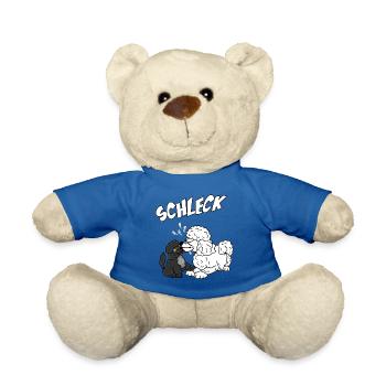 Lustiges Pudelmotiv - Pudel und Welpe - Teddy - Königsblau - Vorne