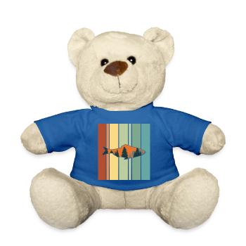 Pêcher Pêcheur Canne à pêche - Nounours - bleu roi - Devant