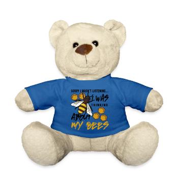 Honey Beekeeping Nature Hobby Bee Keeper - Teddy Bear - royal blue - Front