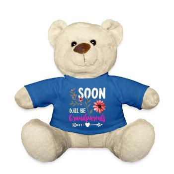 Bald werden wir Oma und Opa, Wir werden Großeltern - Teddy - Königsblau - Vorne