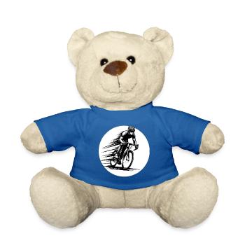 Cyclist - Teddy Bear - royal blue - Front