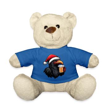 Harpy Bird Christmas Beer Funny - Teddy Bear - royal blue - Front
