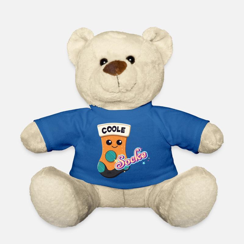 Chaussette cool - Nounours - bleu roi