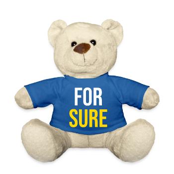 FOR SURE — Viral Humor - Teddy Bear - royal blue - Front