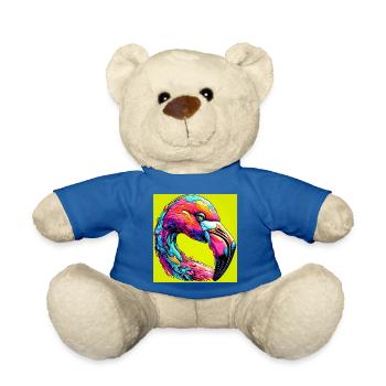 Flamingo - Teddy - Königsblau - Vorne