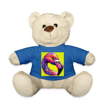 Flamingo - Teddy - Königsblau - Vorne