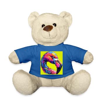 Flamingo - Teddy - Königsblau - Vorne