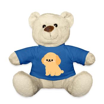 Louveteau Golden Retriever ensoleillé - Nounours - bleu roi - Devant