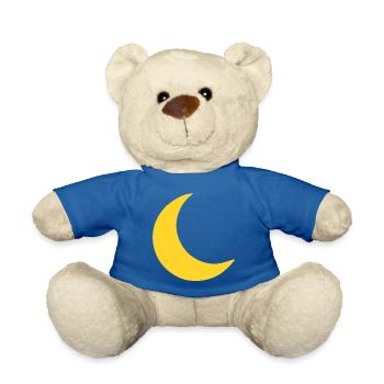 Mond Sichel Gelb - Teddy - Königsblau - Vorne