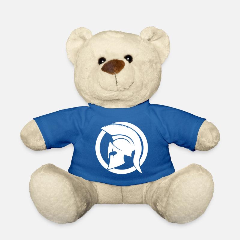 White Spartan - Teddy Bear - royal blue