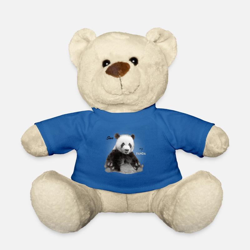 Panda - Teddy - Königsblau