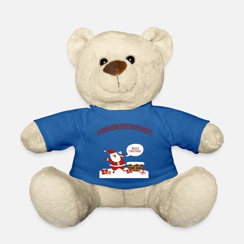 Weihnachtsmann - Teddy - Königsblau