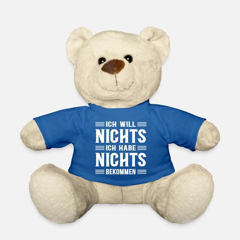 Ich Will Nichts Wunschlos Nicht Schenken Gar Nix - Teddy - Königsblau