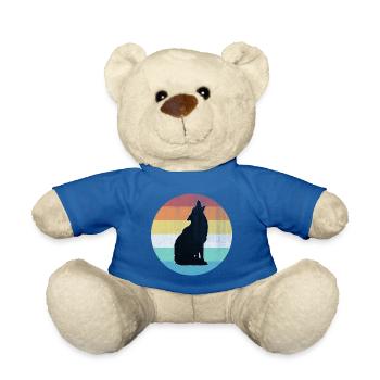 Wolf - Teddy - Königsblau - Vorne