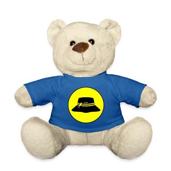 Cercle d’icônes de chapeau de pêche - Nounours - bleu roi - Devant