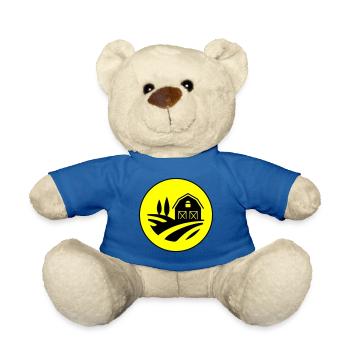 Farm Harvest Circle - Teddy Bear - royal blue - Front
