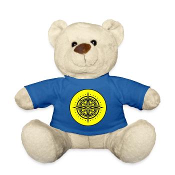 Compass icon icon - Teddy Bear - royal blue - Front