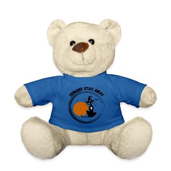 Les humains restent à l’écart - Nounours - bleu roi - Devant