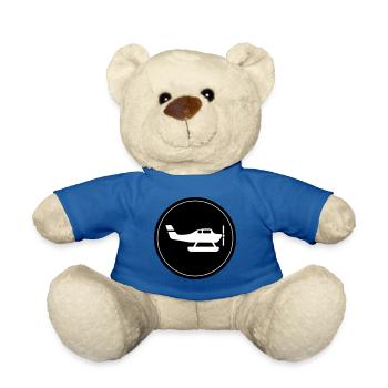 Flugzeug symbol Kreis - Teddy - Königsblau - Vorne