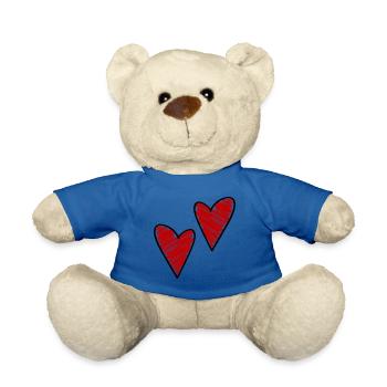Hearts Symbol Love - Nounours - bleu roi - Devant