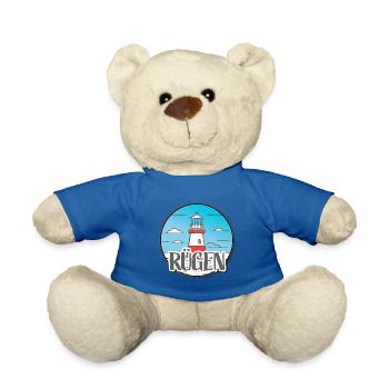 Maritim - Leuchtturm Rügen - Teddy - Königsblau - Vorne