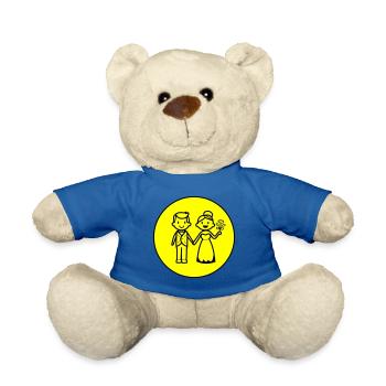 Brautpaar Ehepaar Symbol - Teddy - Königsblau - Vorne