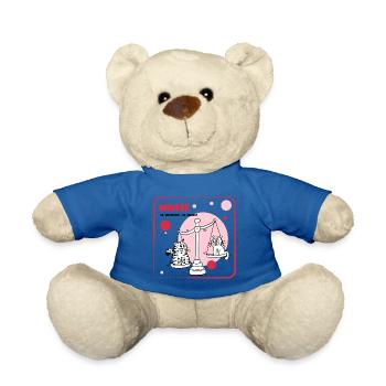 Sternzeichen Waage - Teddy - Königsblau - Vorne