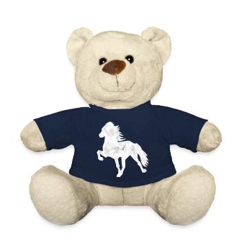 Icelandic Horse Marble white - Teddy Bear - french navy - Front