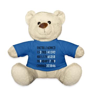 Intelligenz-Zitat von Wissenschaft Intelligenz nerd - Teddy - Königsblau - Vorne