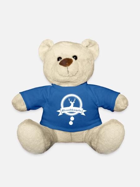 Brunftkugeln weiss - Teddy - Königsblau