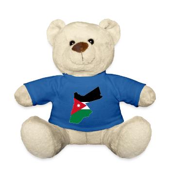 Jordanien Flagge Landkarte - Teddy - Königsblau - Vorne