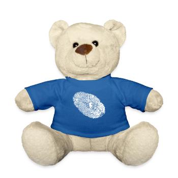 fingerabdruck dna dns geschenk skiing ski - Teddy - Königsblau - Vorne
