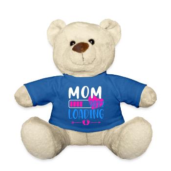 Mama loading 2023, werdende Mutter 2023 - Teddy - Königsblau - Vorne