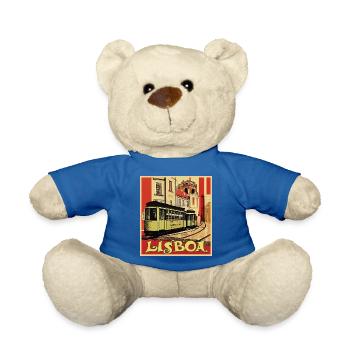 Lisboa Tram - Teddy Bear - royal blue - Front