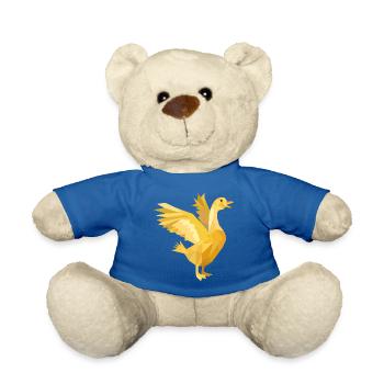 Une poule aux œufs d’or, un symbole riche - Nounours - bleu roi - Devant