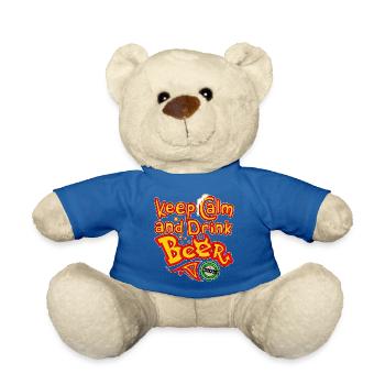 Ruhe bewahren und Bier trinken - Teddy - Königsblau - Vorne