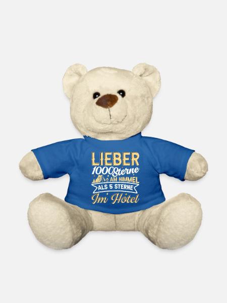 LIEBER 1000 STERNE AM HIMMEL ALS 5 STERNE IM HOTEL - Teddy - Königsblau