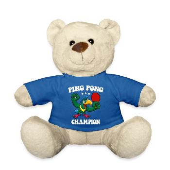 Ping Pong Champion Design Table Tennis und - Teddy - Königsblau - Vorne