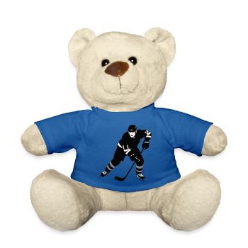 I love Icehockey - Sports Design - Teddy Bear - royal blue - Front