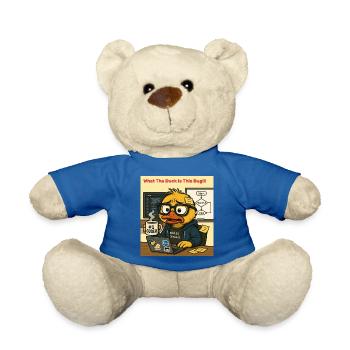 Funny Coding Duck Illustration - Teddy Bear - royal blue - Front